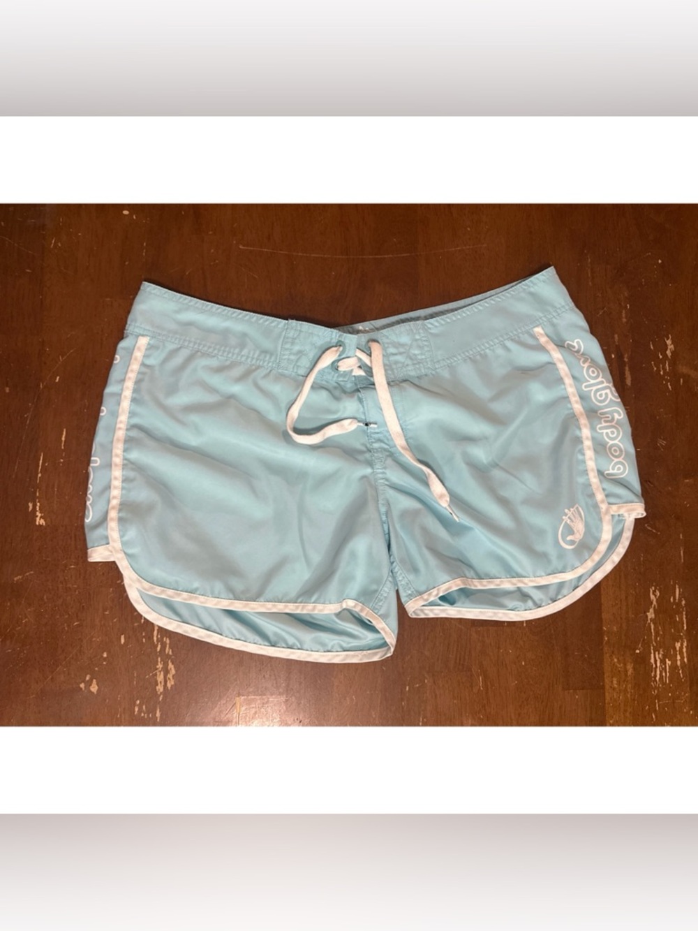 Body Glove Light Blue Athletic Shorts with White Trim Size 13
